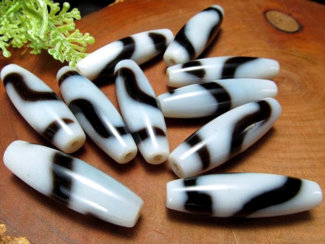 高級白天珠 希少品 至純天珠 白蛇白天珠(しろへびしろてんじゅ) サイズ 