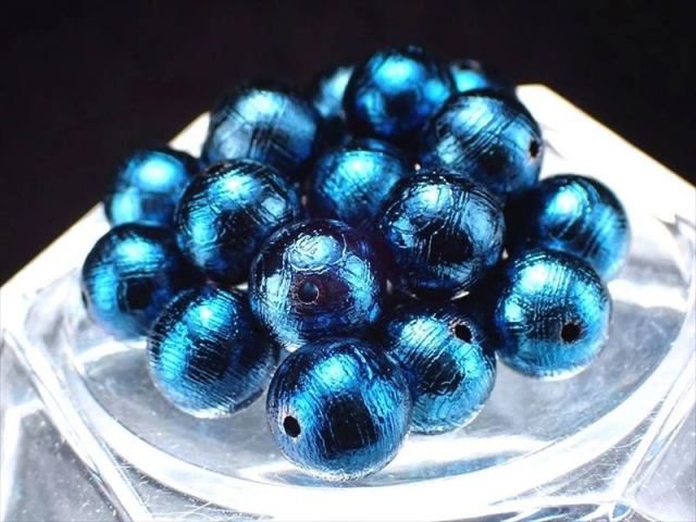 一粒売り 約8mm-8.5mm珠 メテオライト ギベオン ビーズ メタリック