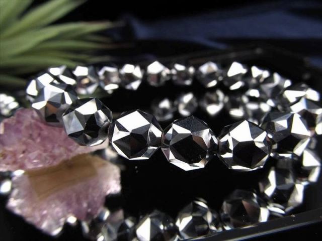 テラヘルツ鉱石 スターカット ブレスレット 12mm×16珠前後 極上スターカット 話題の 高純度 テラヘルツ 鉱石 2026年 検査機関にて検査済み 本物保証