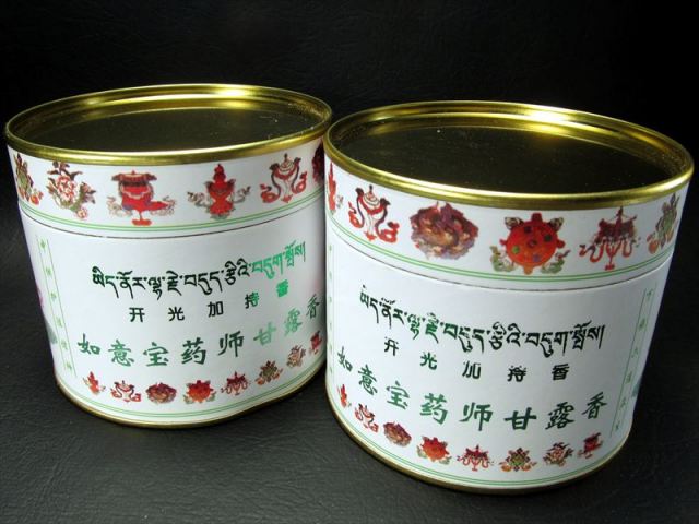 高級 チベット族秘伝 如意宝 薬師甘露香 白缶 長時間渦巻タイプ 浄化用 如意宝 除障香 薬師甘露香 白缶 inmy