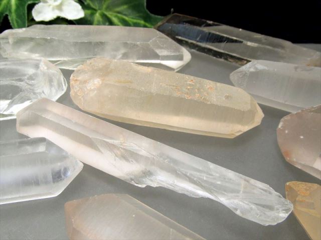クリスタル水晶　売切れ 流れ星】ブラジル ゼッカジソウザ産 両剣水晶 ミニクリスタル