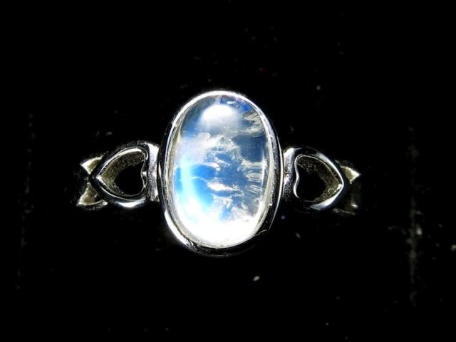 ムーンストーン オーバルリング シルバー ムーンストーン オーバルリング シルバー 11号】シルバーリング ブルー