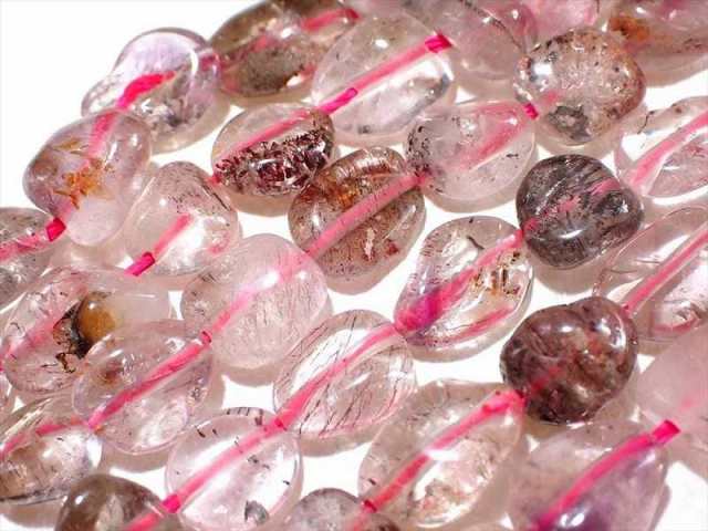 スーパーセブン タンブル 粒サイズ約6mm-7.5mm 一連 約37-39cm 高品質入荷 お買い得タンブル連 ブラジル産 パワーストーン 天然石