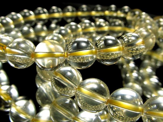 美麗ゴールドカラー ゴールデンアンデシン ブレスレット 6.5mm-7mm×28珠前後 中性長石 希少石 抜群のクリア感 調和と変化の石 チベット産