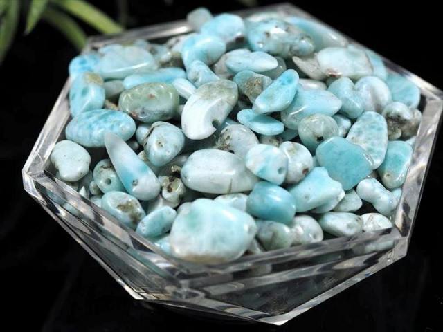 加工用穴あき粒MIX ラリマー ブルーペクトライト さざれ石 約100g入り