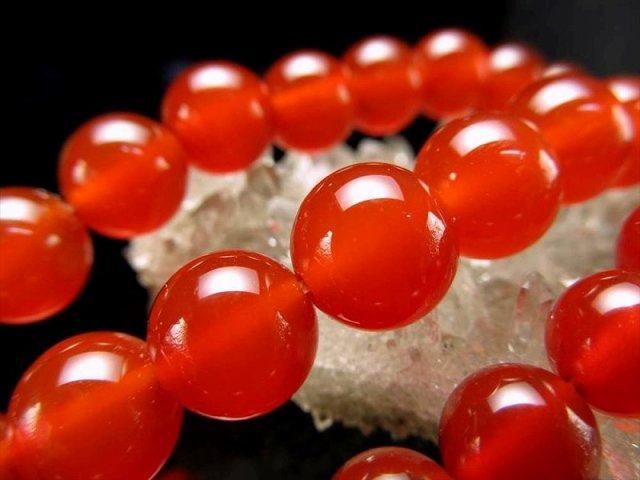 激安宣言 約14mm珠 あかメノウ カーネリアン 一連破格 約37-39cm 極上 天然石 ビーズ パワーストーン ブラジル産 geki rn-s パワーストーン 天然石