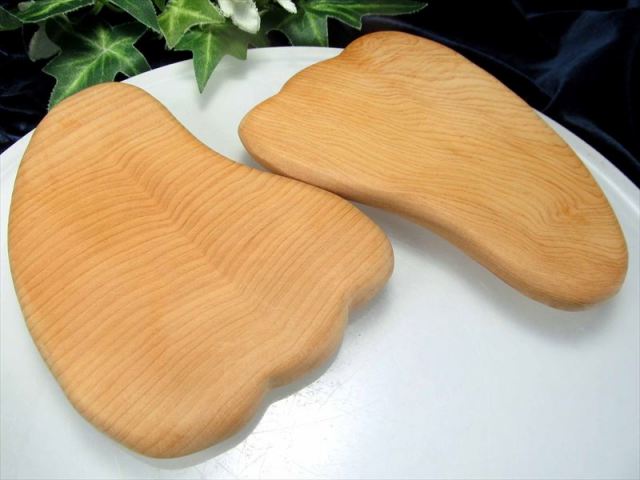 癒しの木 崖柏木 かっさプレート 縦約105mm 厚さ10mm 木のぬくもり