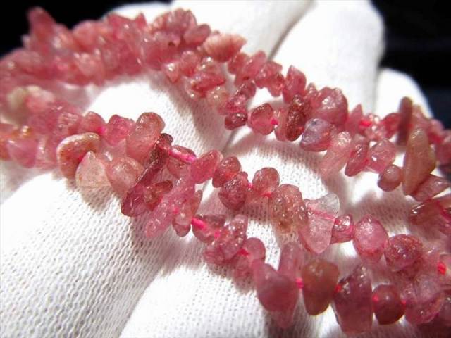 ☆特選一連☆NEW☆激レア♢心の傷を癒す♡【ピンクトルマリンさざれ連