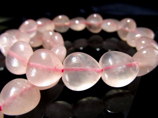 天然石　まとめ売り　パープル　ローズクォーツ　ハート 楽天市場】天然石 ばら売り ローズクォーツ ハート 穴あきハート型