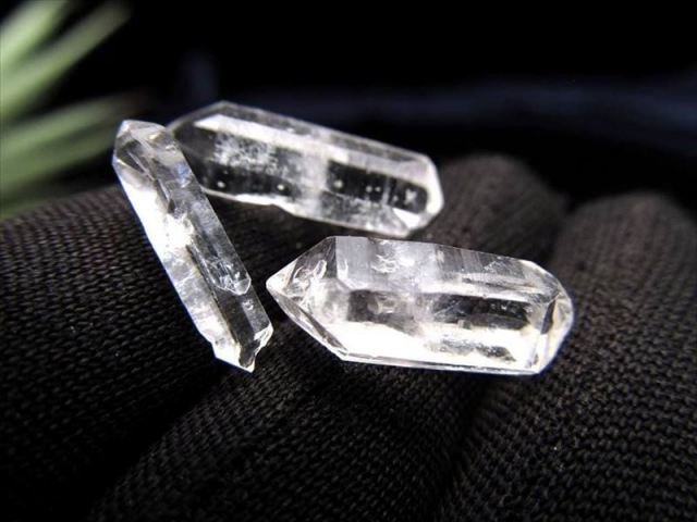 良質 見事なダブルポイント パキスタン産 水晶ダブルポイント原石