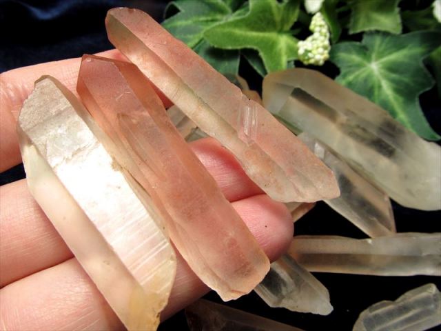 内面のパワー強化 タンジェリンクォーツ 単結晶 詰合せ 100gセット