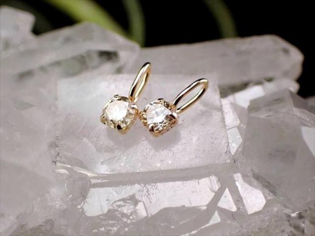 天然 ダイヤモンド ペンダントトップ ラウンドカット 石サイズ縦約3.3mm 約0.15ct 18金ゴールド 極上宝石質ジュエリー 胸元を飾る上品な輝き
