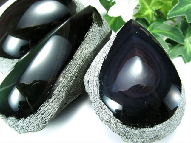 研磨品 十勝石玲瓏 ブルーパープルシラー ほぼ全面磨き レインボー