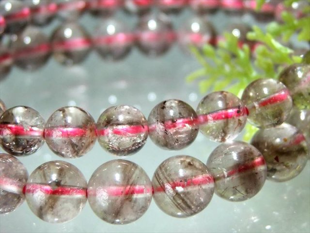 AA スモーキー エレスチャル ブレスレット 8.5mm-9mm×23珠前後 