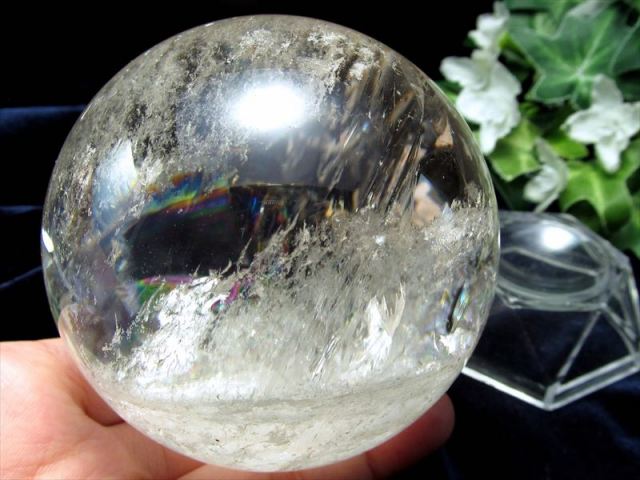 虹水晶　丸玉　540g 虹水晶丸玉540g