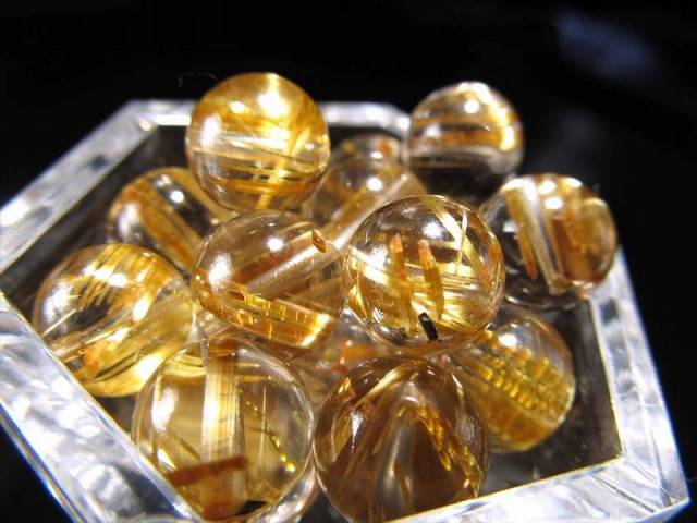 値下げ いやらしい 牛-⑬【最終 凄く綺麗 オーロラクォーツ】10㍉玉 16㌢ 