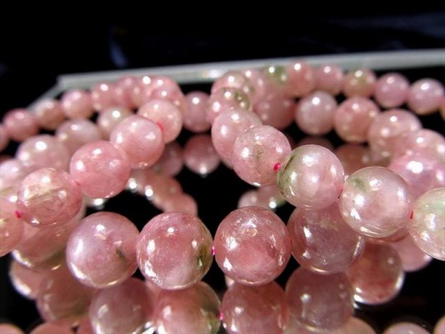 AA+ ピンクトルマリン ブレスレット 7.5mm-8mm×25珠前後 可愛らしい