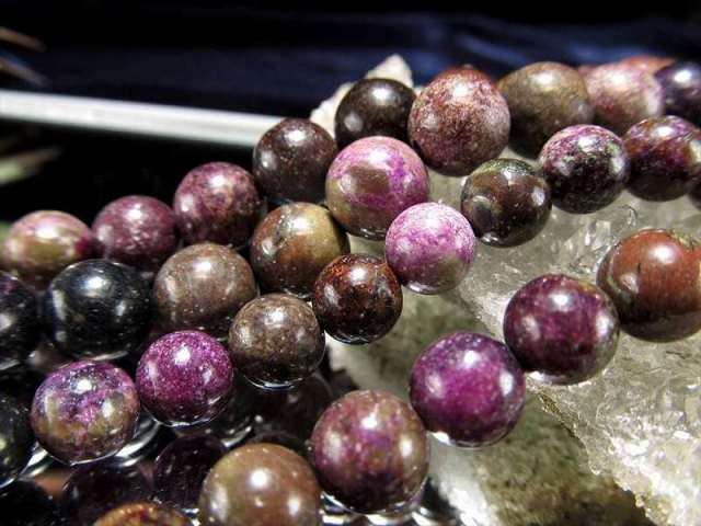 激安宣言 約10mm スティヒタイトインサーペンティン 一連 約37cm-39cm 流通量が少ないレアストーン アトランティサイト オーストラリア産 geki-sak