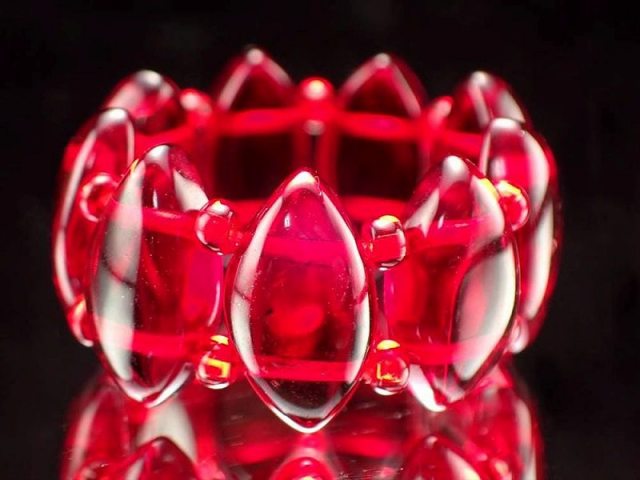 お買い得価格 ルビーレッドアンバー 天然琥珀 リーフカットリング 約12-16号 石サイズ幅約11mm-12mm 指輪 リング バルト海産