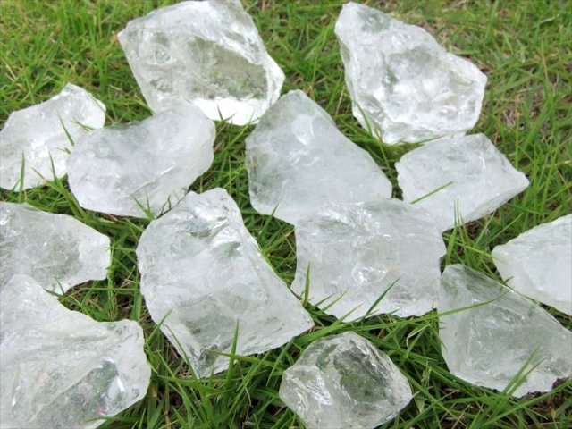 500g売りアイスデビル まるでカチ割り氷 透明水晶 ロッククリスタル