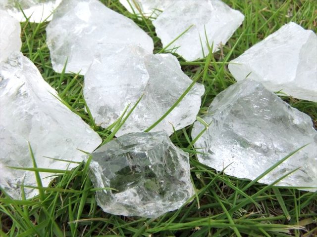 500g売りアイスデビル まるでカチ割り氷 透明水晶 ロッククリスタル