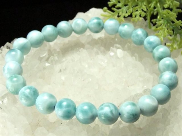 AD66ラリマーブレスレット925刻印有り