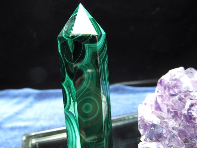 希少 マラカイト ポイント 重さ約30g-40g前後 1個売り 自然が生み出す