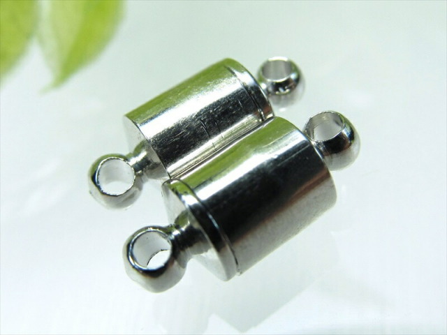マグネット クラスプ 留め金具 5個セット 全長14mm 穴径 約1mm ハンドメイド作家さんにオススメ！ hos