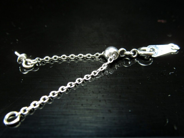 サージカルステンレス アジャスター付き 引き輪セット 5cm スライドボール 金具 留め具 ステンレス パーツ hos