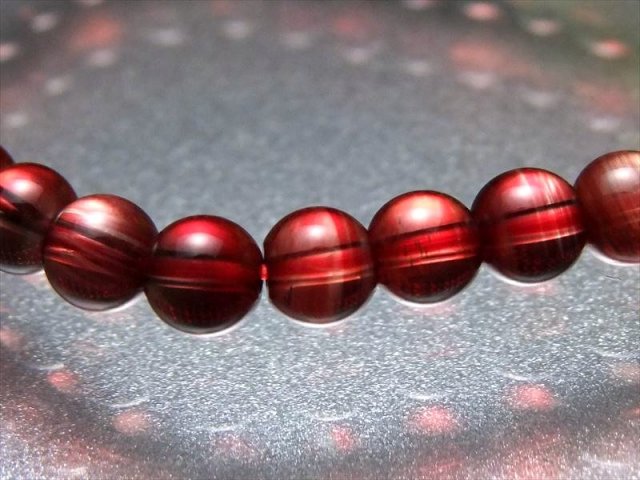 5A レッドアンデシン ブレスレット 6mm-6.5mm×32珠 中性長石 本当の 