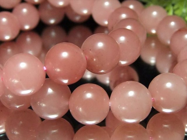 濃いめタイプ グァバクォーツ 天然ピンククォーツ ブレスレット 8mm