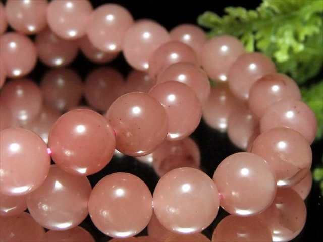 濃いめタイプ グァバクォーツ 天然ピンククォーツ ブレスレット 8mm