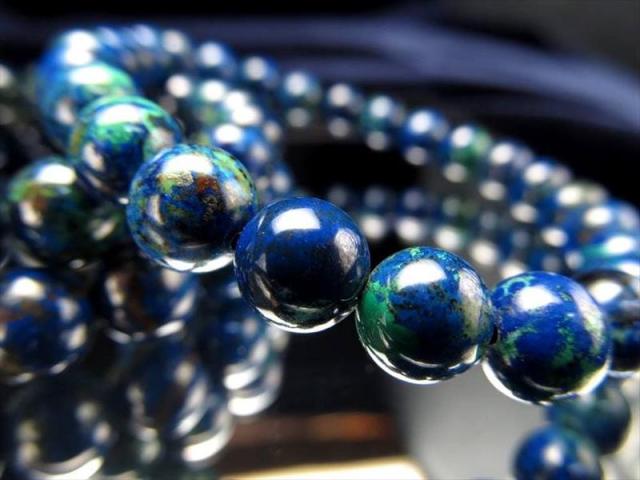 高品質　コンゴ産　アズロマラカイト　ブレスレット　天然石　アズライト　マラカイト 高品質 コンゴ産 アズロマラカイト ブレスレット 天然石