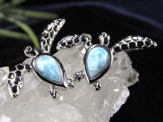 カメモチーフ ラリマー ブルーペクトライト ペンダントトップ 最大幅14mm前後 1個売り Fタイプ 大人気ラリマー贅沢使用 三大ヒーリングストーン