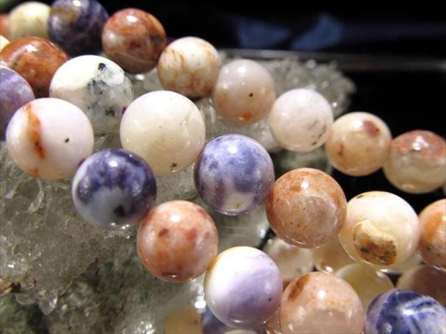 激安宣言 約12mm珠 ティファニーストーン 一連 約37-39cm 滅多に入荷しない希少 ナチュラルな風合い アメリカ ユタ州産 geki-sak パワーストーン 天然石