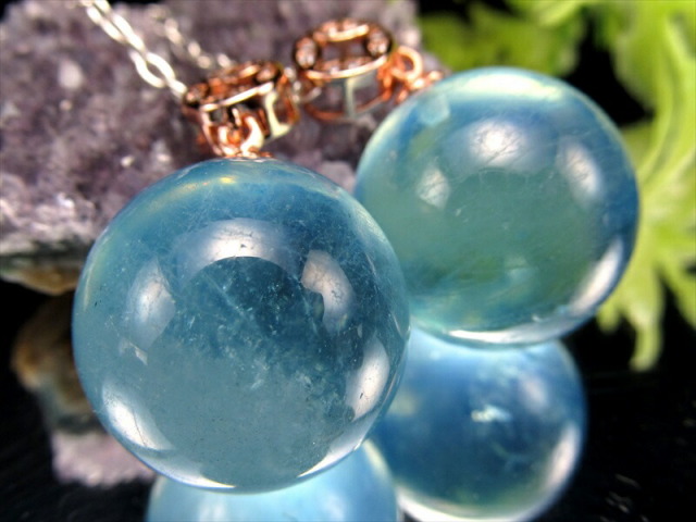 美しいサンタマリアブルー アクアマリン ペンダントトップ 石サイズ縦