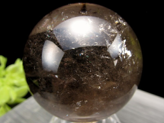 天然石 スモーキークォーツ（茶水晶） 丸玉 45mm 鬼門除け 魔除け 