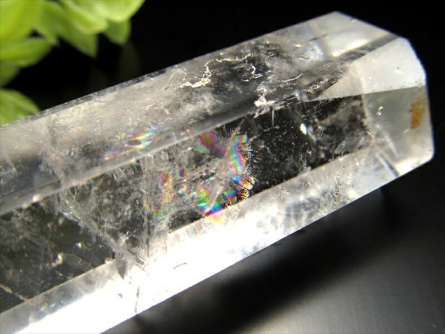希少なロングタイプ 3A 天然透明 水晶 ポイント ワンドタイプ 130g