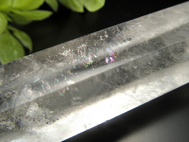 希少なロングタイプ 3A 天然透明 水晶 ポイント ワンドタイプ 130g