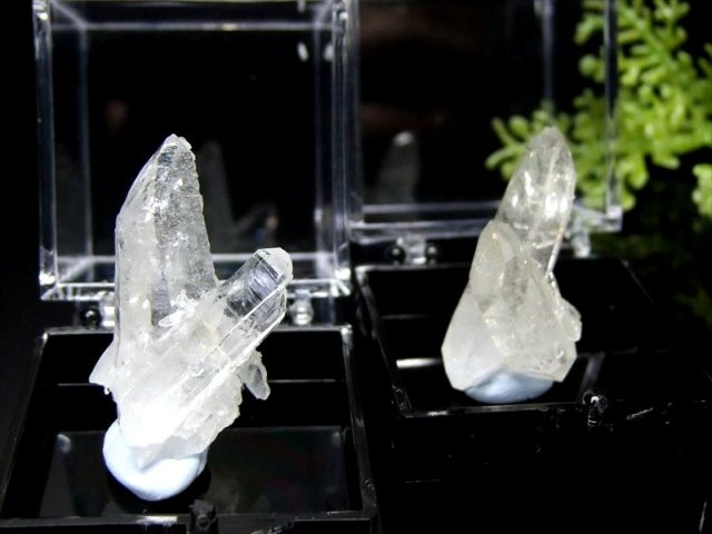 希少 国産原石 透明美品 宮崎水晶（板谷水晶）結晶ミニクラスター S