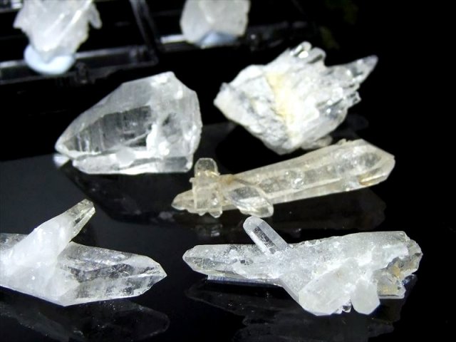 希少 国産原石 透明美品 宮崎水晶(坂谷水晶)結晶ミニクラスター サイズ 
