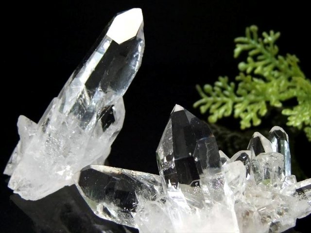 超透明 5A ゼッカ産水晶 ミニクラスター 1個売り 謎多き美麗クリスタル 氷のように美しい水晶 純粋と浄化を象徴する石 ブラジル