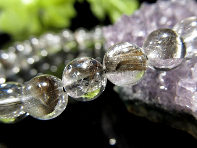⑤天然石　10mm プラチナルチル　内周16cm ブレスレット プラチナルチルブレスレット10mm – Kou crystal shop – 【公式