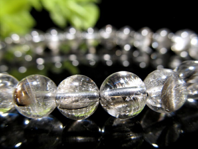 5A プラチナルチル クォーツ ブレスレット 6.5mm-7mm×27珠