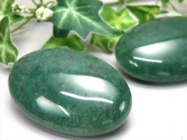 インディアンアベンチュリン ホットストーン 重さ 約70g-80g 大きさ約6cm×4cm マッサージ用天然石 タンブル パワーストーン 天然石
