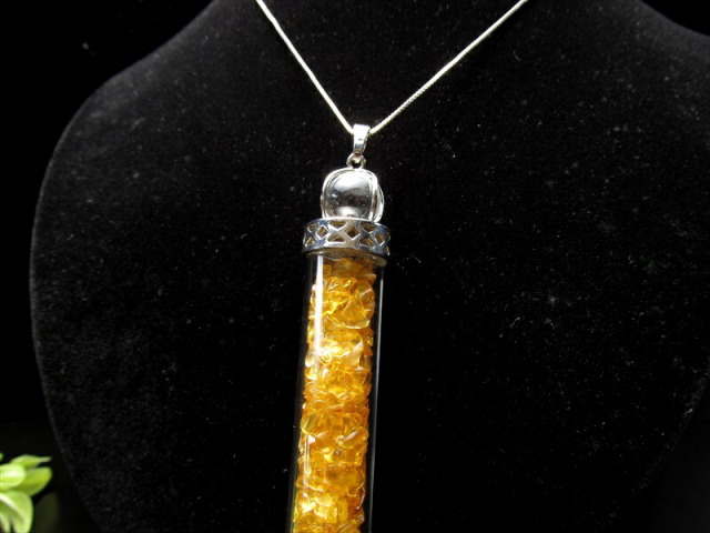 選べる9種類 さざれ入り マジックワンド型 ペンダントトップ 全長約