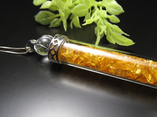 選べる9種類 さざれ入り マジックワンド型 ペンダントトップ 全長約