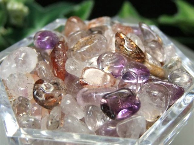 水晶　大 スーパーセブン さざれ(クリスタル) 200グラム 多鉱物を閉じ込め