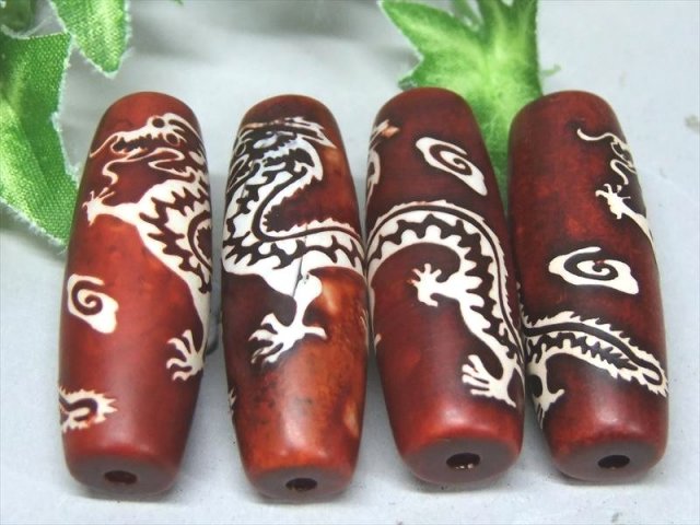 五本爪 赤天珠 龍神天珠 りゅうじんてんじゅ 1個売り サイズ：約39mm前後 アゲート瑪瑙 天珠連 風水開運・諸運隆盛・権力掌中・富財獲得 パワーストーン