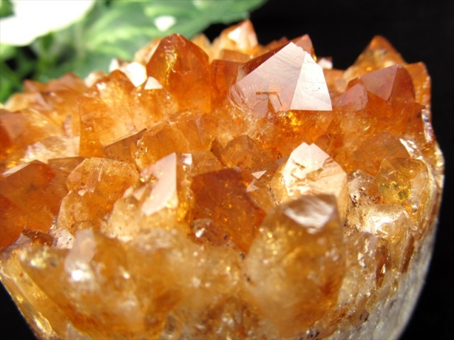 特濃ブランデーカラー シトリン クラスター 原石 幅約69mm 重さ284.5g 商売繁盛のお守りに 空間の浄化など 11月の誕生石 一点物 黄水晶 sai